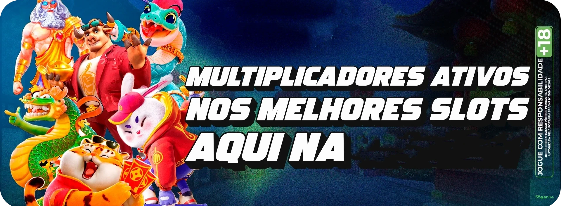 Imagem promocional das apostas esportivas da 55ganhe